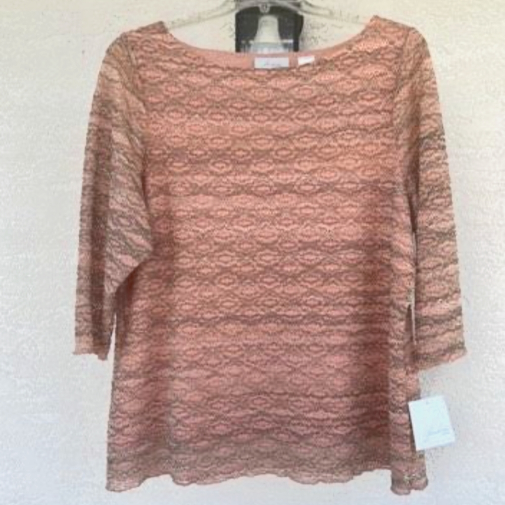 JH Collection 3/4 Sleeved Top | Size 2X